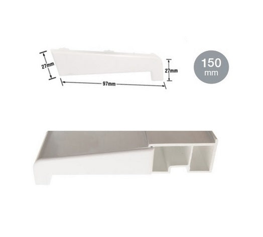 Window and Door Cill End Caps (Pair) - Various Sizes/Colours from Eurocell - Virtual Plastics Ltd.