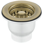 Astini Belfast 100 1.0 Bowl White Ceramic Kitchen Sink with Strainer Waste
