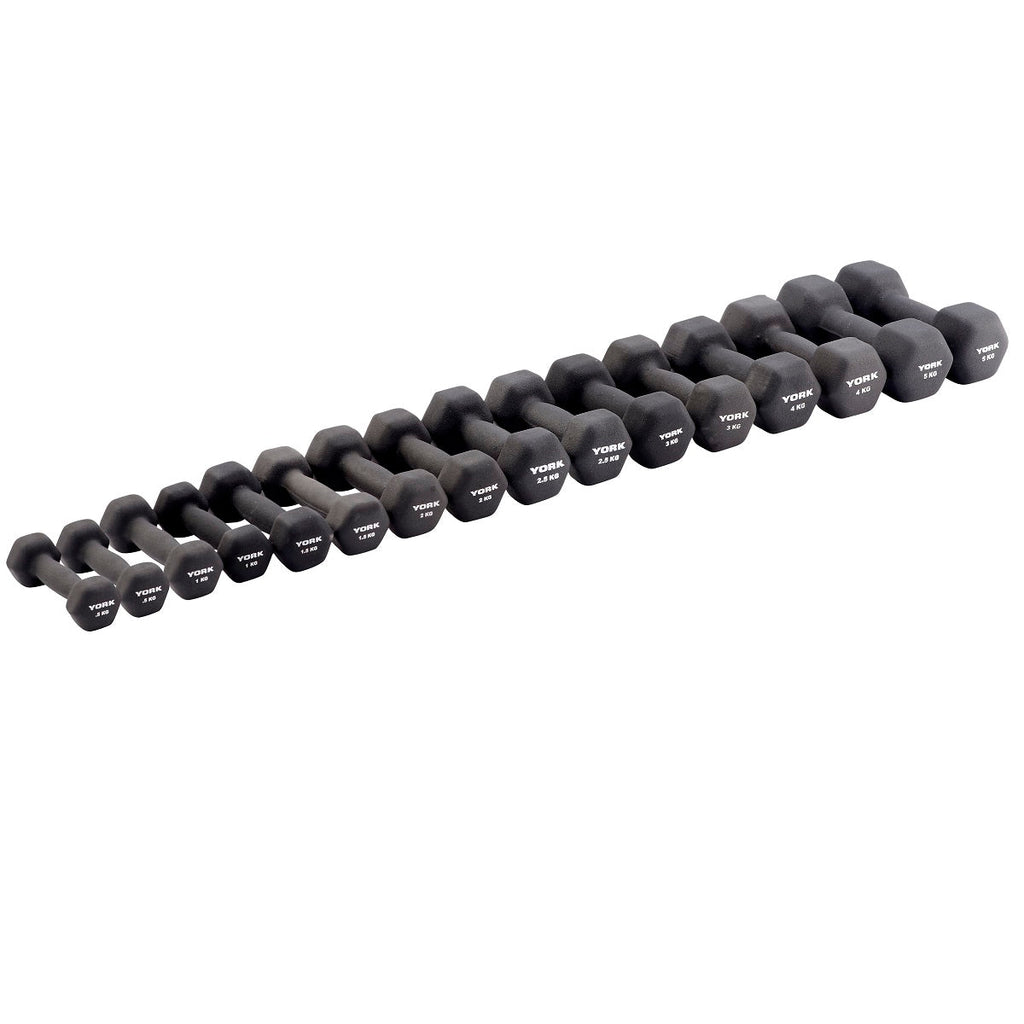 York Neo Hex Individual Dumbbells