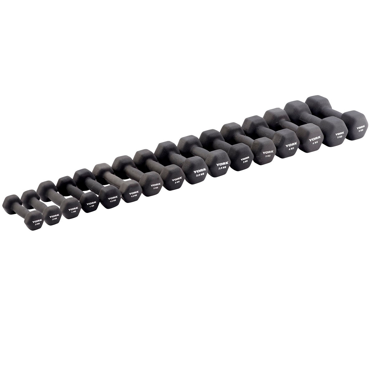 York Neo Hex Individual Dumbbells