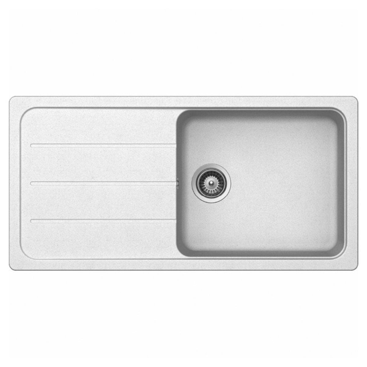 Astini Elmo 100L 1.0 Bowl Granite Reversible Kitchen Sink & Waste