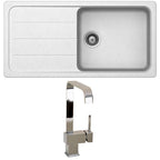 Astini Elmo 100L 1.0 Bowl Granite Reversible Kitchen Sink & 5E Tap