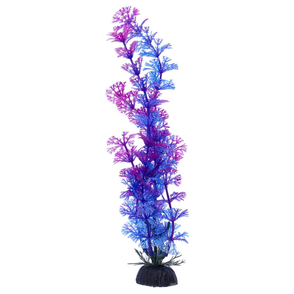 Multicoloured Plastic Aquarium Decoration Plants 10cm (Pack of 6) (Reward)