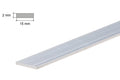 Natural aluminium flat bar – metal plate 1m