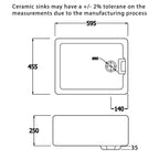 Astini Belfast 100 1.0 Bowl White Ceramic Kitchen Sink with Plug Waste