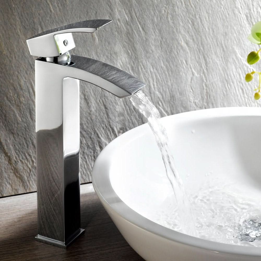 Tidal Tall Basin Mixer Tap - Chrome