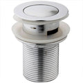 iBathUK Nexel Pop Up Slotted Bathroom Sink Waste Click Clack Plug, Modern Bathroom Basin Waste and Trap, Chrome