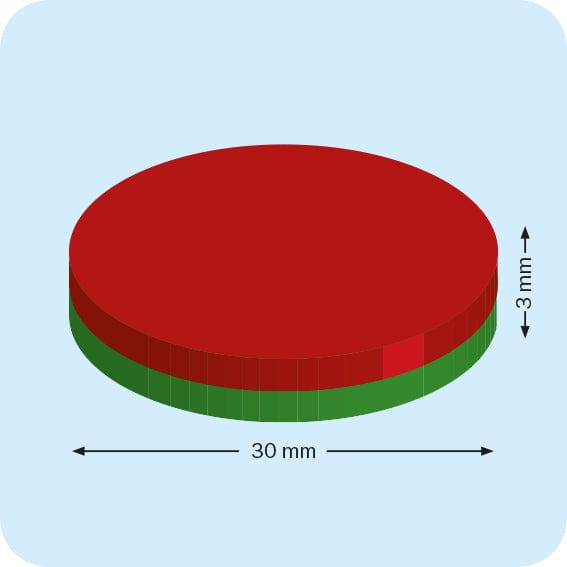 Neodymium Disc Magnet - 30x3mm - N45
