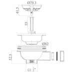Astini RAK Rangemaster 1.5 Bowl Waste, Overflow & Plumbing Kit for Kitchen Sinks