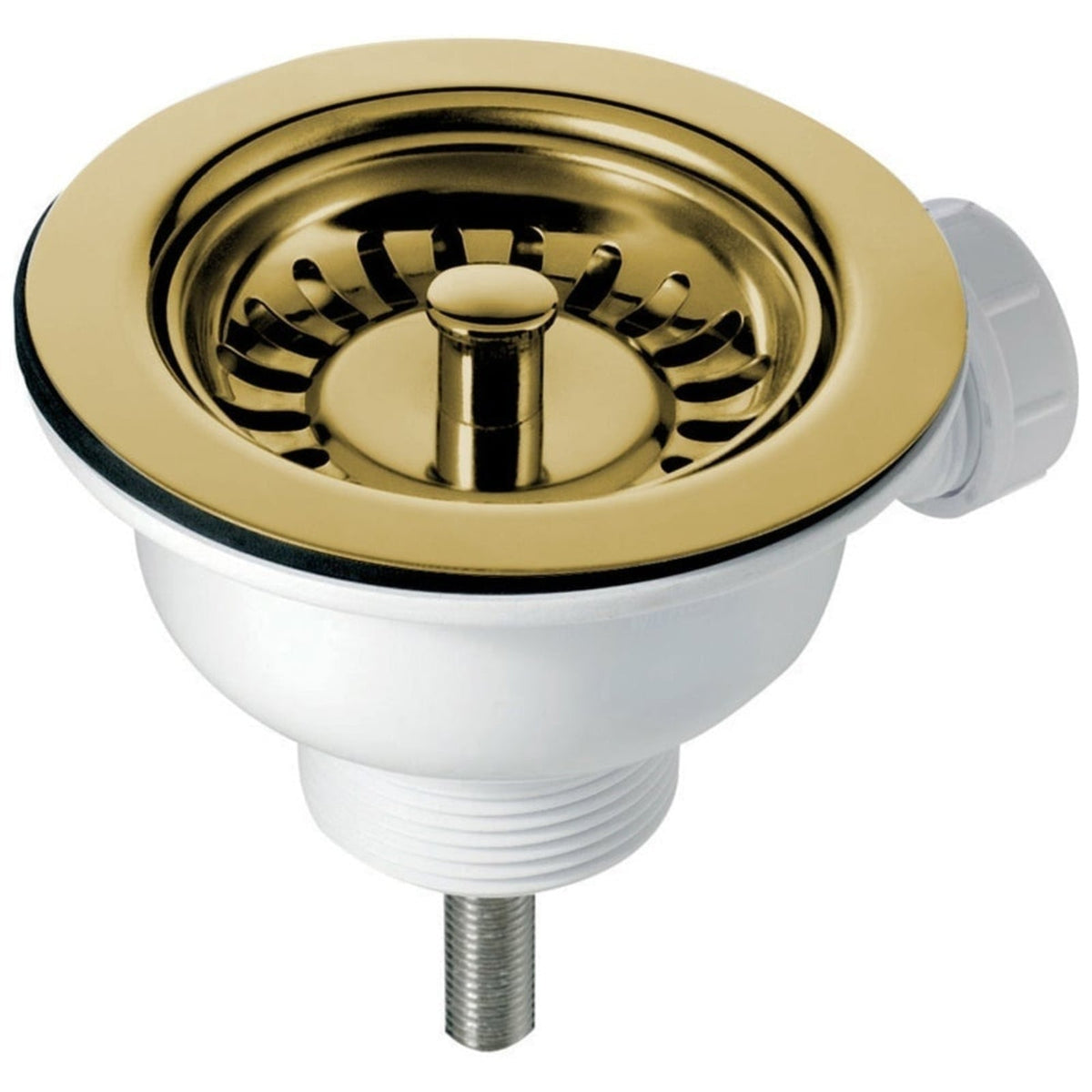 Astini Hampton 200 2.0 Bowl White Ceramic Undermount Kitchen Sink with Waste