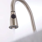 Kelso Pull Out Monobloc Single Lever Spring Kitchen Mixer Tap, Sink Brass Tap Mixers Swivel Spout with Hoses and Fittings - Chrome