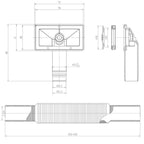 2x 90mm Waste and Round Overflow Set for Astini RAK Rangemaster Ceramic Sink