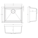 Astini Dante 500 1.0 Bowl Granite Undermount Kitchen Sink & Waste