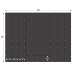 24' x 16' Lumber Middle Tarp with 8' Drops – 18 oz Vinyl