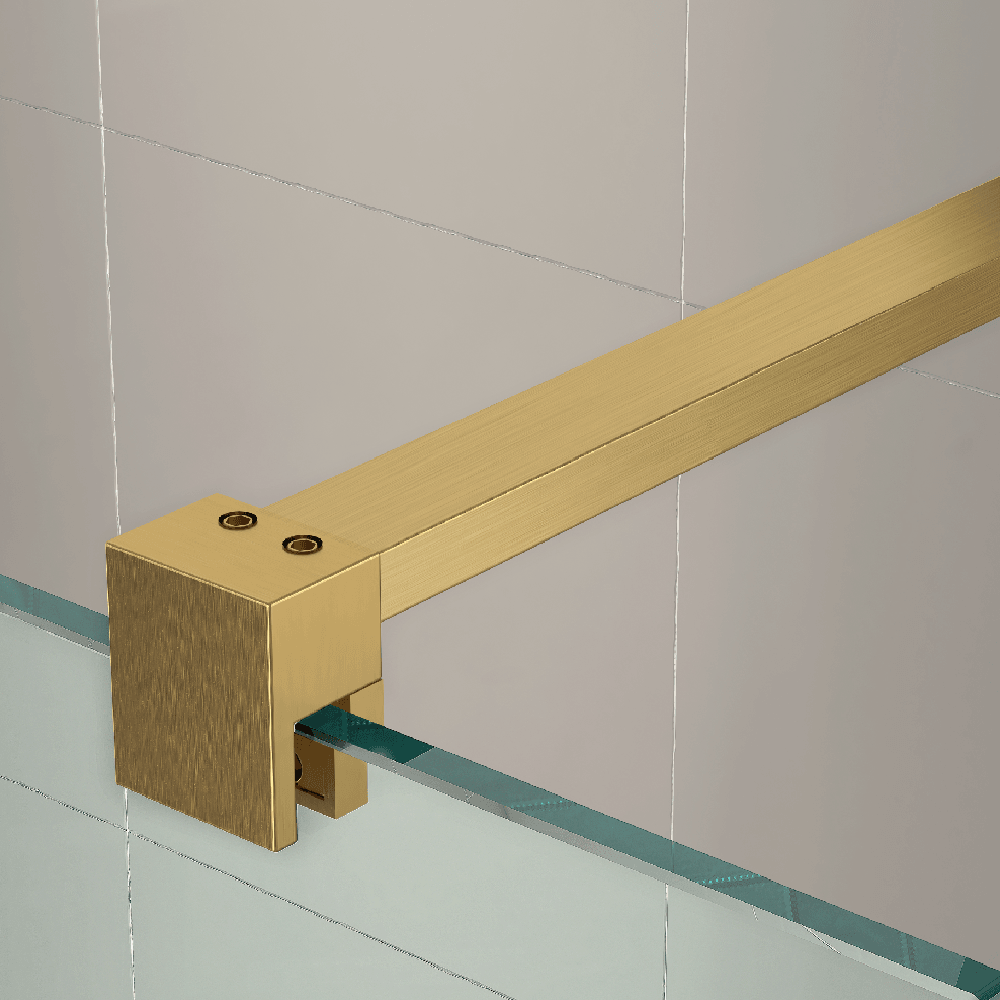 Astini T18 Brushed Brass 1100x1950x8mm Wetroom Panel