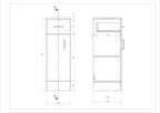 VeeBath Linx Vanity Unit and Compact Storage Combination Unit