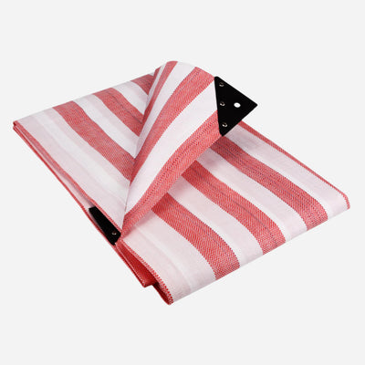 170gsm Striped Outdoor Tarp with Reinforced Corners & Aluminium Eyelets – Waterproof Protective Sheet