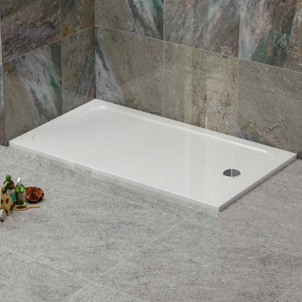 Astini White Rectangular Low Profile Shower Tray 1200x800mm