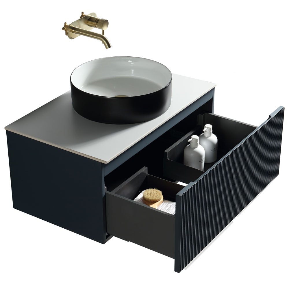 Astini Flauto 600mm Wall Hung Vanity Unit With Counter Top