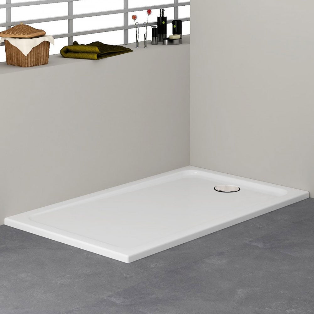 Astini White Rectangular Low Profile Shower Tray 1200x900mm