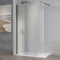 Astini TI8 Fluted Black 1000x1950x8mm Wetroom Panel