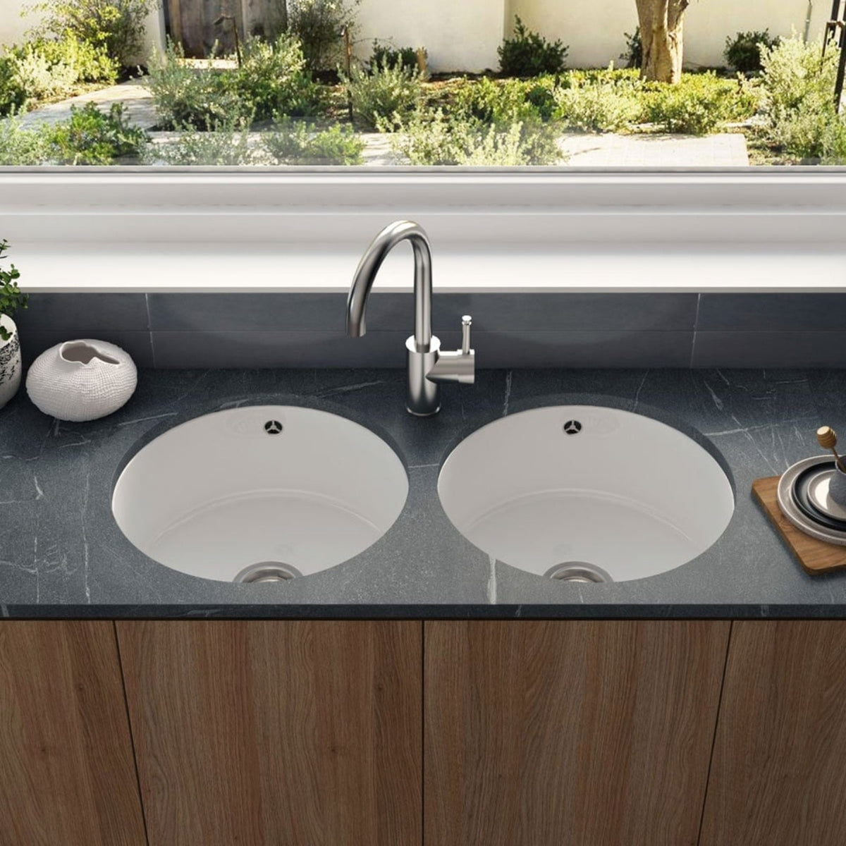 Astini Industrial 3in1 Boiling Hot Water Kitchen Tap & Tank with Brushed Brass Finish