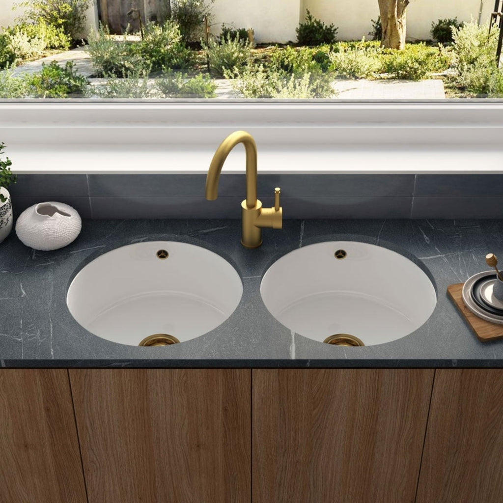Astini Industrial 3in1 Boiling Hot Water Kitchen Tap & Tank with Brushed Brass Finish