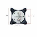 600A 12V/24V/48V surface and panel mount battery isolator switch with M12 terminals