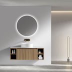 Astini Flauto 1000mm Wall Hung 2 Side Storage Vanity Unit With Counter Top