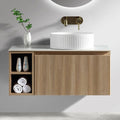 Astini Flauto 800mm Wall Hung Vanity Unit W/ LH Side Storage & RH Counter Top