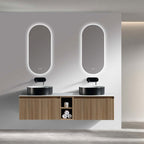 Astini Flauto 1400mm Wall Hung Double Vanity W/ Storage Box & Counter Top