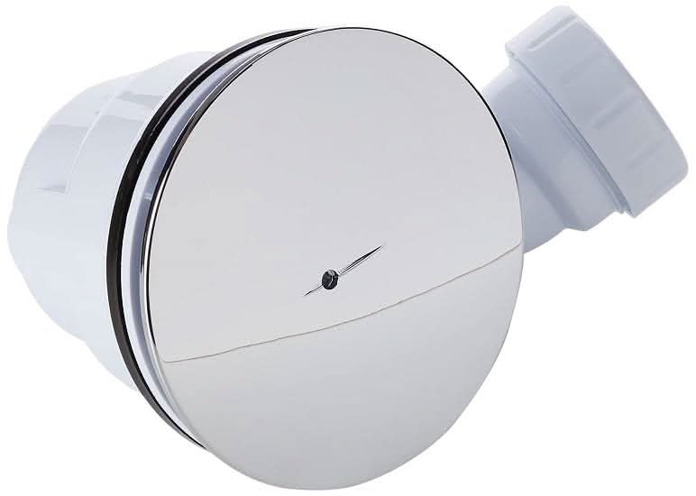 Shower Tray Waste Trap 90mm Fast Flow Easy Clean Shower Enclosure Waste, Chrome