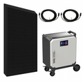 Complete 5kW off-grid power system with 5kWh high performance battery and 3.5kW solar power array