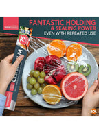 SOL 4pk Cling Film For Food 75m X 30cm – Catering Cling Film With Dispenser & Cutter – Food Wrap Refill Rolls For Kitchen, Meal Prep, And Food Storage, Easy To Use