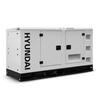 Hyundai 28kW / 35kVA* Single Phase, 230v Diesel Generator, 1500rpm Water-cooled Slow Running Genset, Silenced Canopy | DHY28KSEm