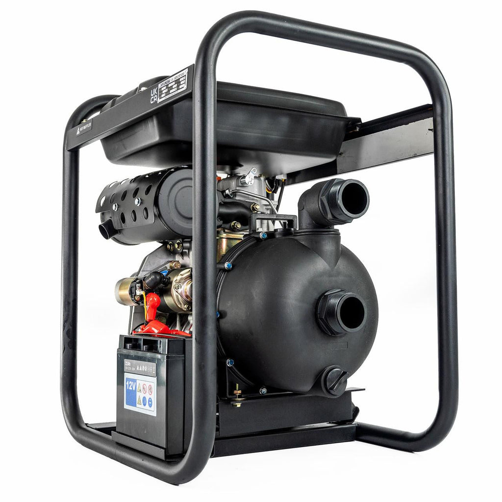 Hyundai 50mm 2" Diesel Chemical Water Pump, 35m Total Head, 7m Lift, 533L/min Flow Rate, 6hp, 296cc | DHYC50LE