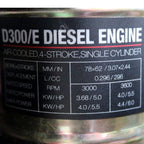 Hyundai 80mm 3" 296cc Diesel Clean Water Pump, 25m Head, 6m Lift, 1000L/min Flow Rate | DHY80E