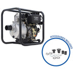 Hyundai 80mm 3" 296cc Diesel Clean Water Pump, 25m Head, 6m Lift, 1000L/min Flow Rate | DHY80E