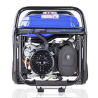 Hyundai 3.2kW / 4kVA* Petrol Site Open Generator with Electric, Recoil Start & Wheel Kit| HY3800LEK-2