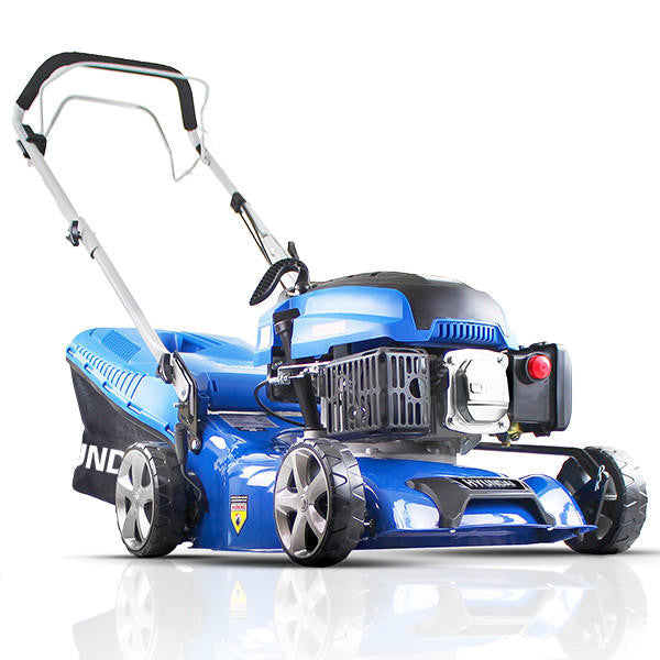 Hyundai 17" / 43cm 139cc Self-Propelled Petrol Lawnmower, 25-75mm Cuts, Rear Discharge | HYM430SP