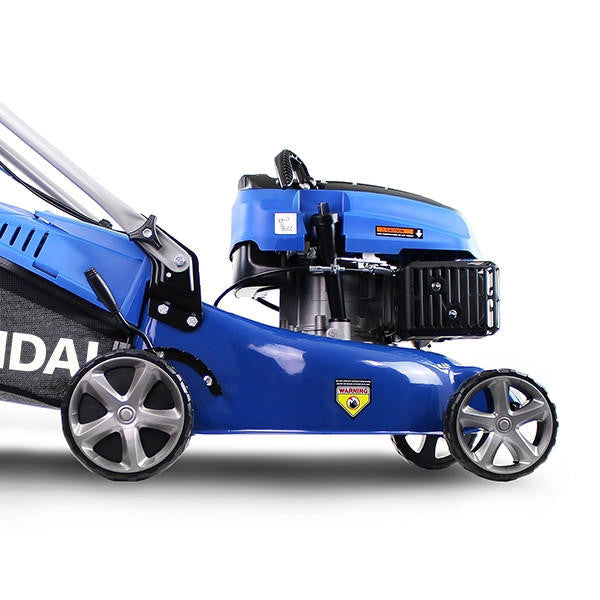 Hyundai 17" / 43cm 139cc Self-Propelled Petrol Lawnmower, 25-75mm Cuts, Rear Discharge | HYM430SP
