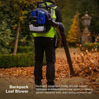 Hyundai 52cc Backpack Petrol Leaf Blower, 170mph Air Speed, 2-Stroke | HYB5200