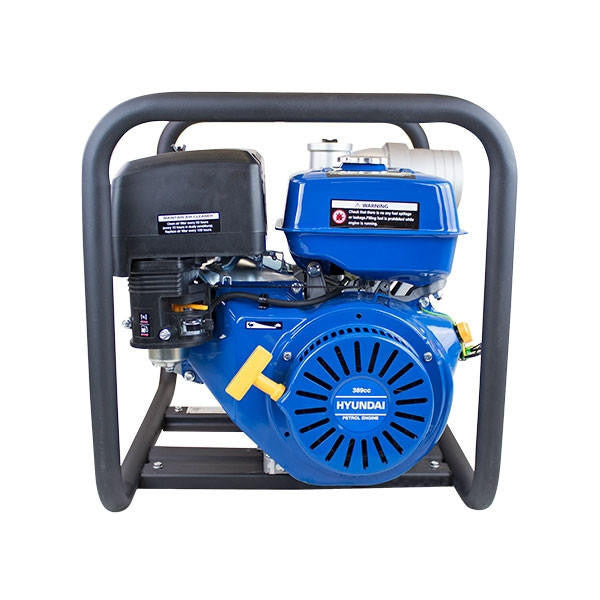 Hyundai 100mm 4" Petrol Clean Water Pump, 20m Total Head, 7m Lift, 1250L/min Flow Rate| HY100