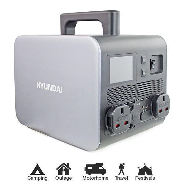 Hyundai HPS-300 Portable Power Station & Protective Carry/Shoulder Bag