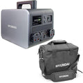 Hyundai HPS-600 Portable Power Station & Protective Carry/Shoulder Bag