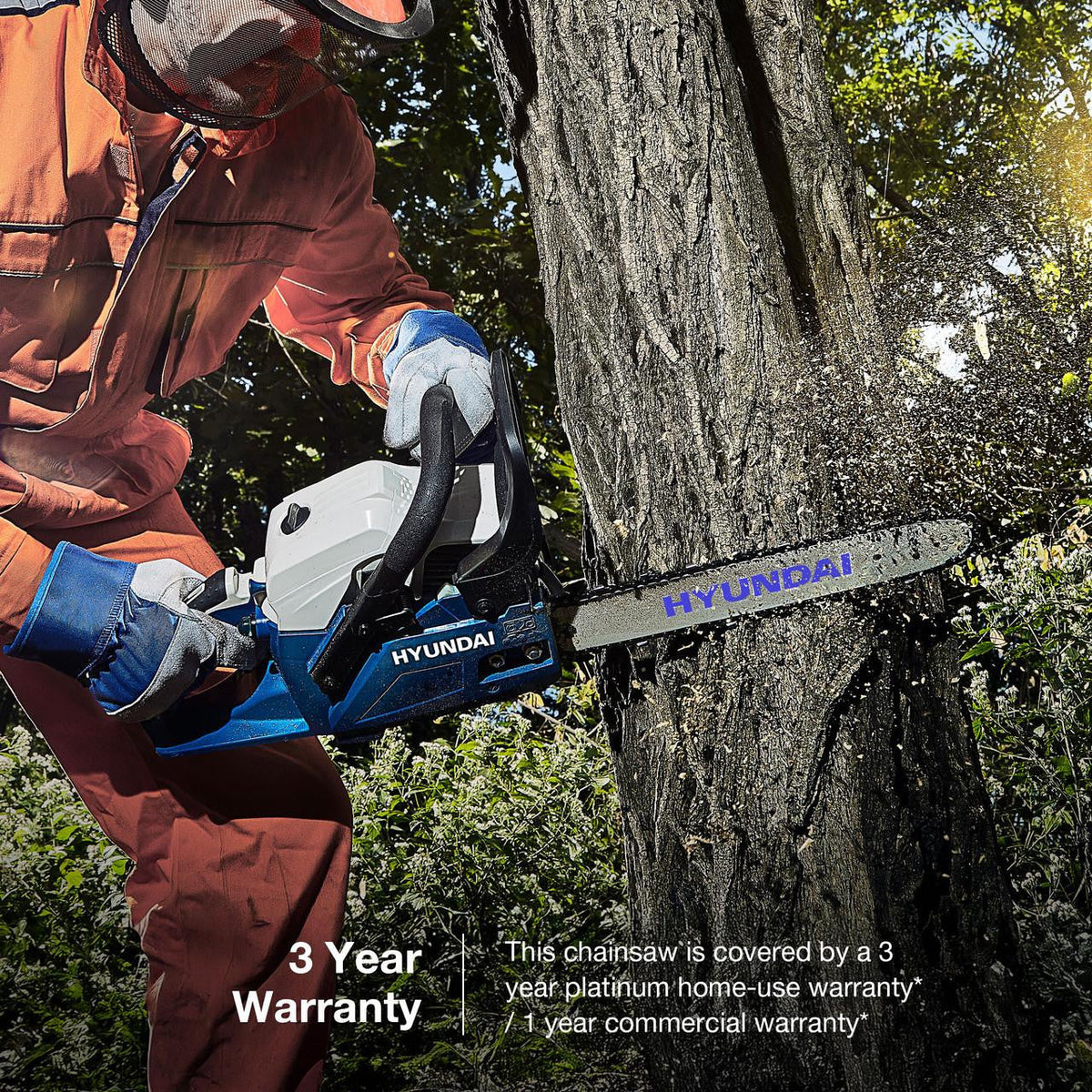 Hyundai HYC6200X 62cc Petrol Chainsaw – 20″ / 50cm, Easy Start