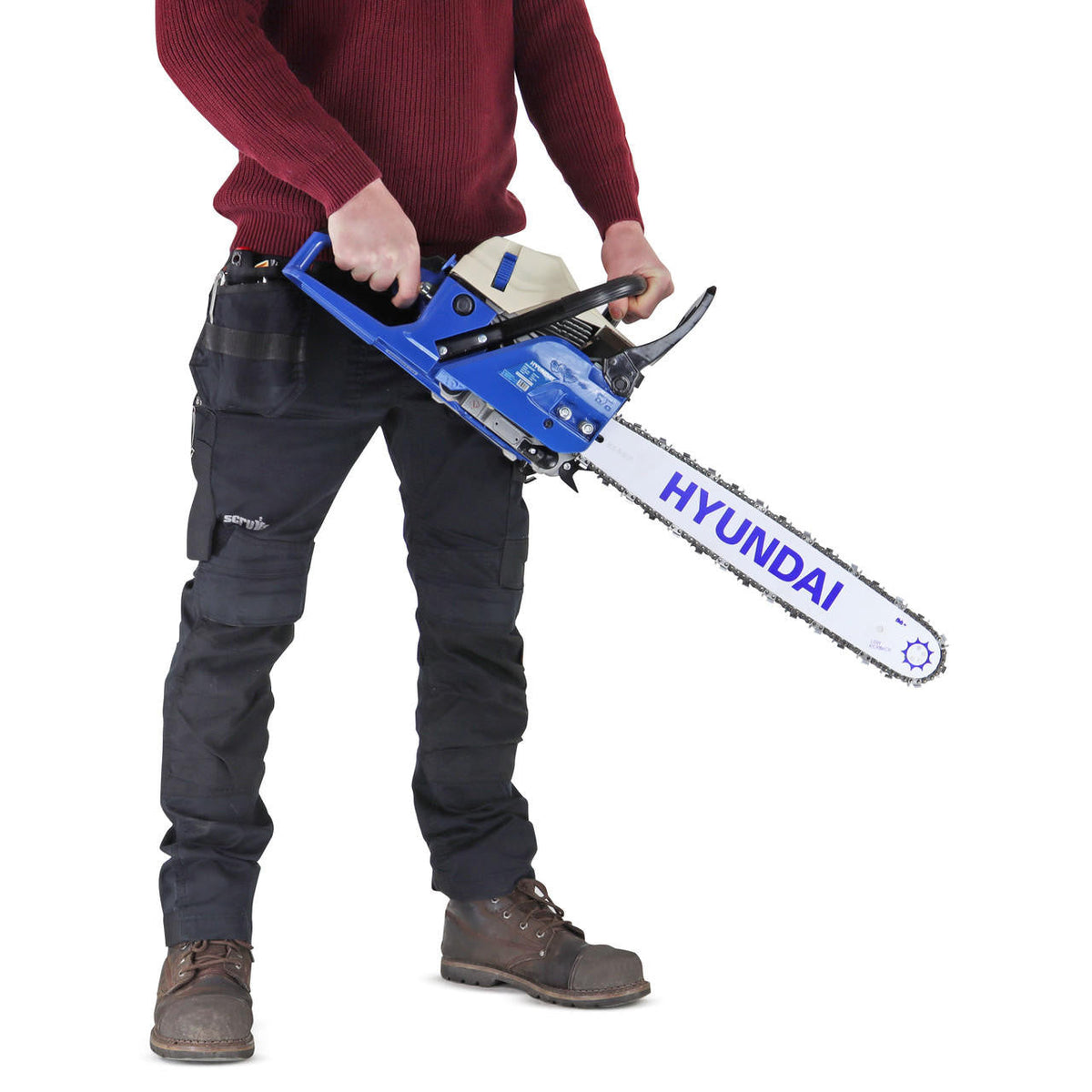 Hyundai HYC6200X 62cc Petrol Chainsaw – 20″ / 50cm, Easy Start
