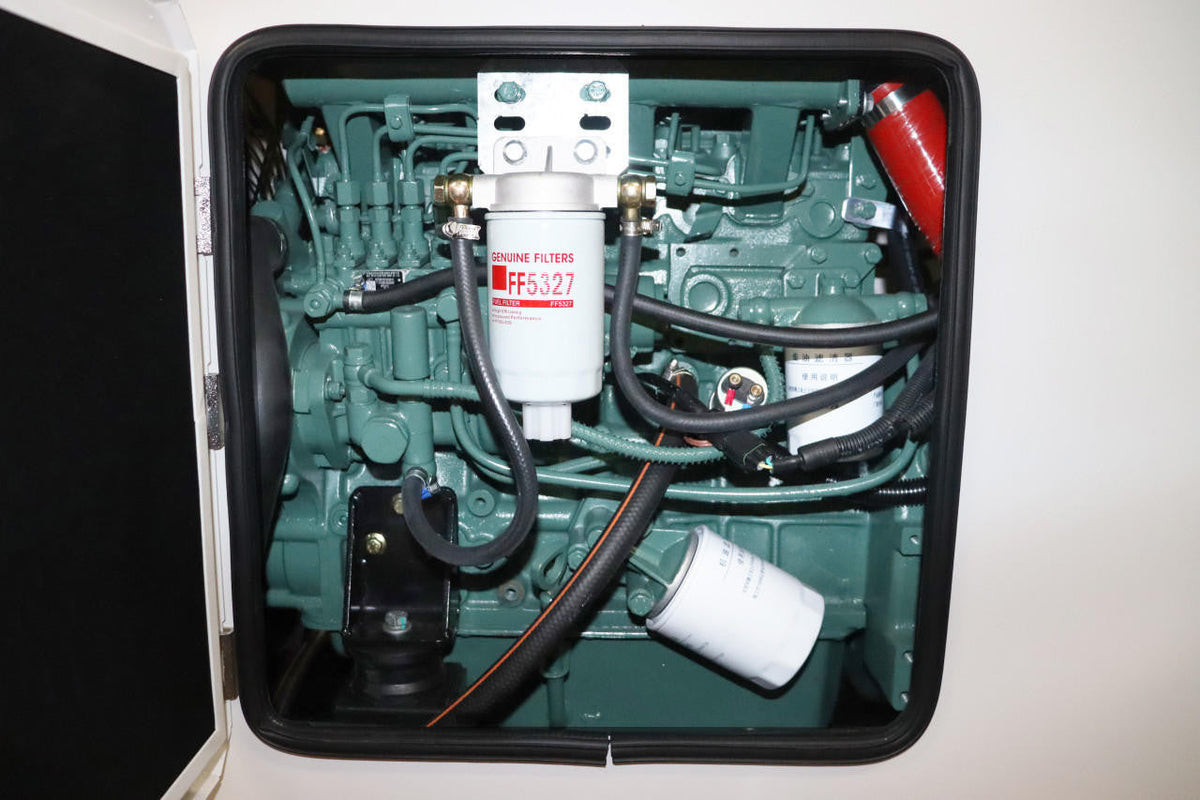 Hyundai 17kW / 20.4kVA* Compact Diesel Generator, Slow-running 1500rpm, 230v Single Phase Genset with Silenced Canopy | DHY18COM-1