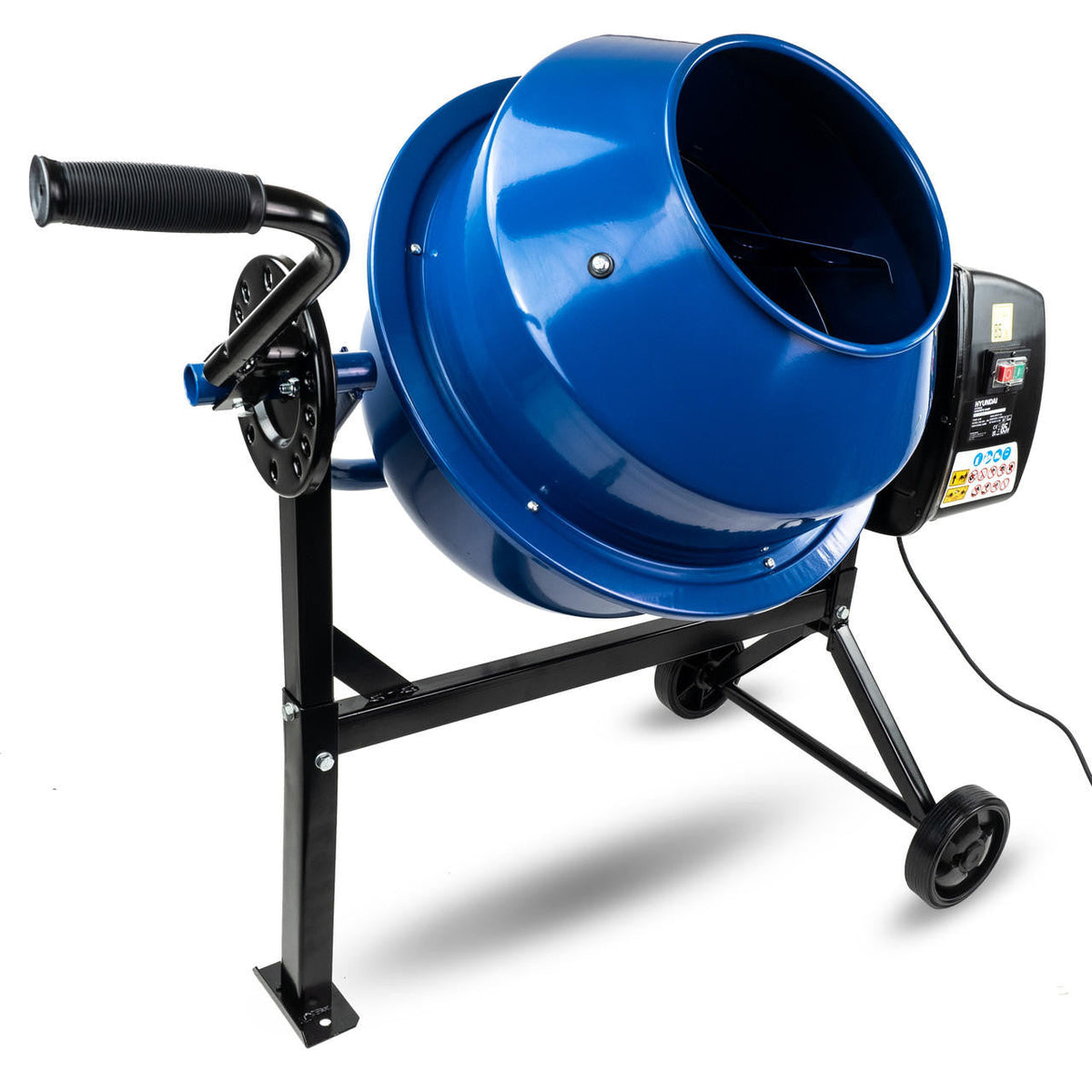 Hyundai 220W 63L Electric Cement Concrete Mixer 230v | HYCM63E