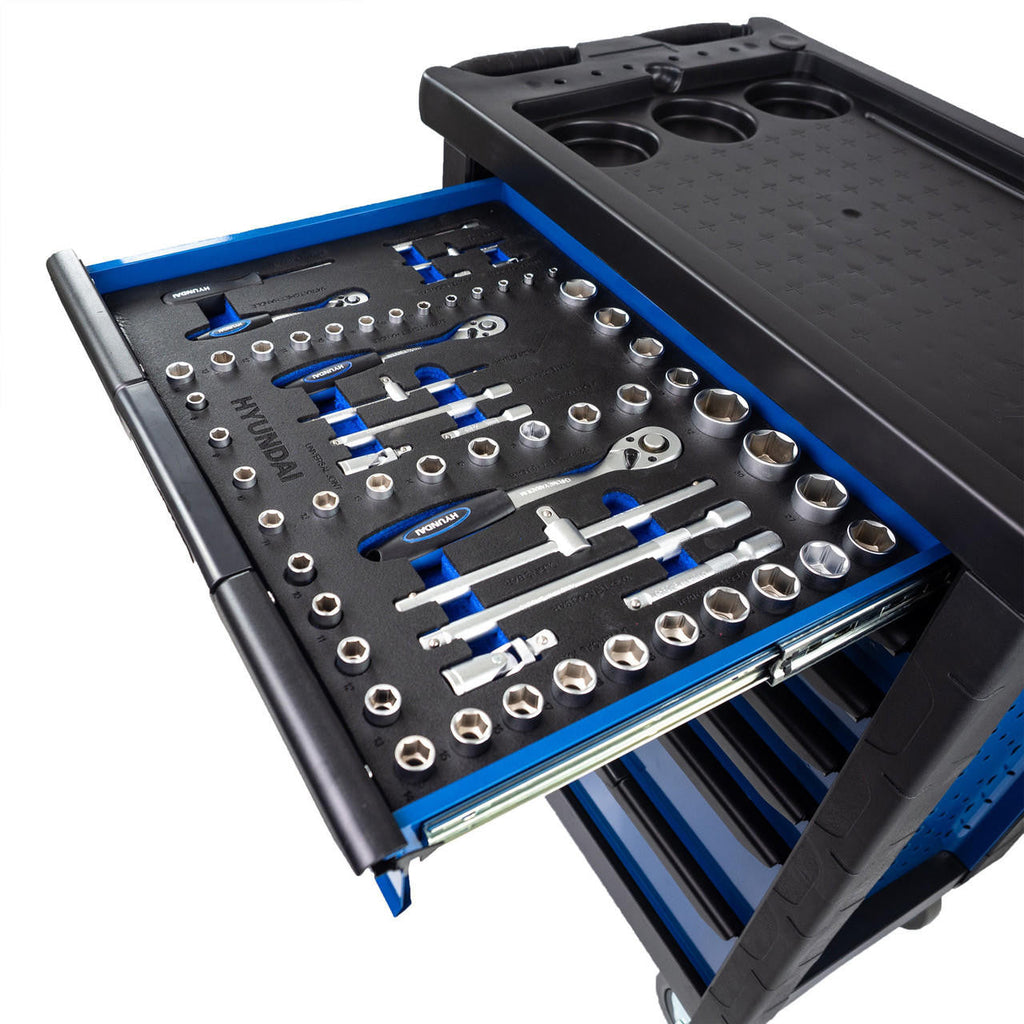 Hyundai Tool Chest 175 Piece 7 Drawer Castor Mounted Roller Cabinet | HYTC9006